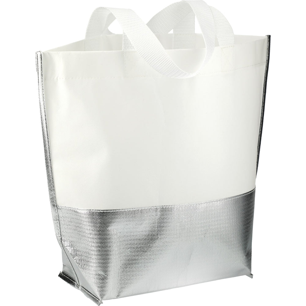 Large Laminated Metallic Bottom Tote | Tote Bags | Bags, sku-SM-5999, Tote Bags | CFDFpromo.com