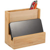 FSC® 100% Bamboo Photo Frame Desktop Organizer