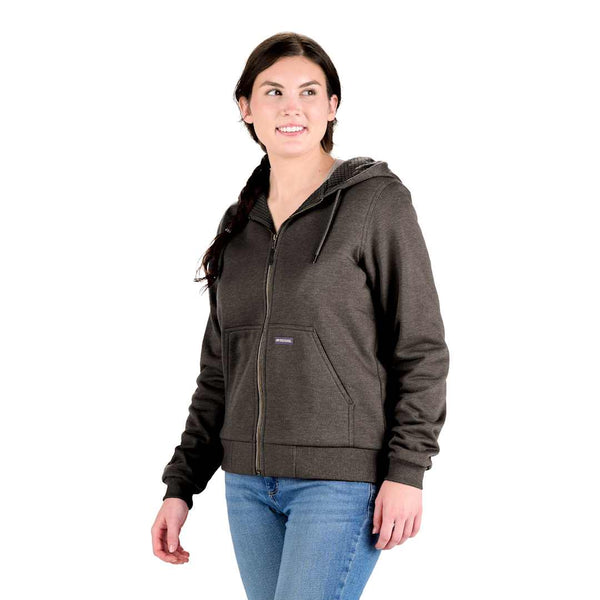 Berne Heritage Grid Fleece-Lined Zip Sweatshirt - Women's