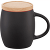 Hearth Ceramic Mug with Wood Lid/Coaster 15oz | Mugs | Drinkware, Mugs, sku-1625-40 | CFDFpromo.com