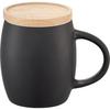 Hearth Ceramic Mug with Wood Lid/Coaster 15oz | Mugs | Drinkware, Mugs, sku-1625-40 | CFDFpromo.com