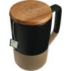 Tahoe Tea & Coffee Ceramic Mug with Wood Lid 16oz Mugs Drinkware, Mugs, sku-1626-35 CFDFpromo.com