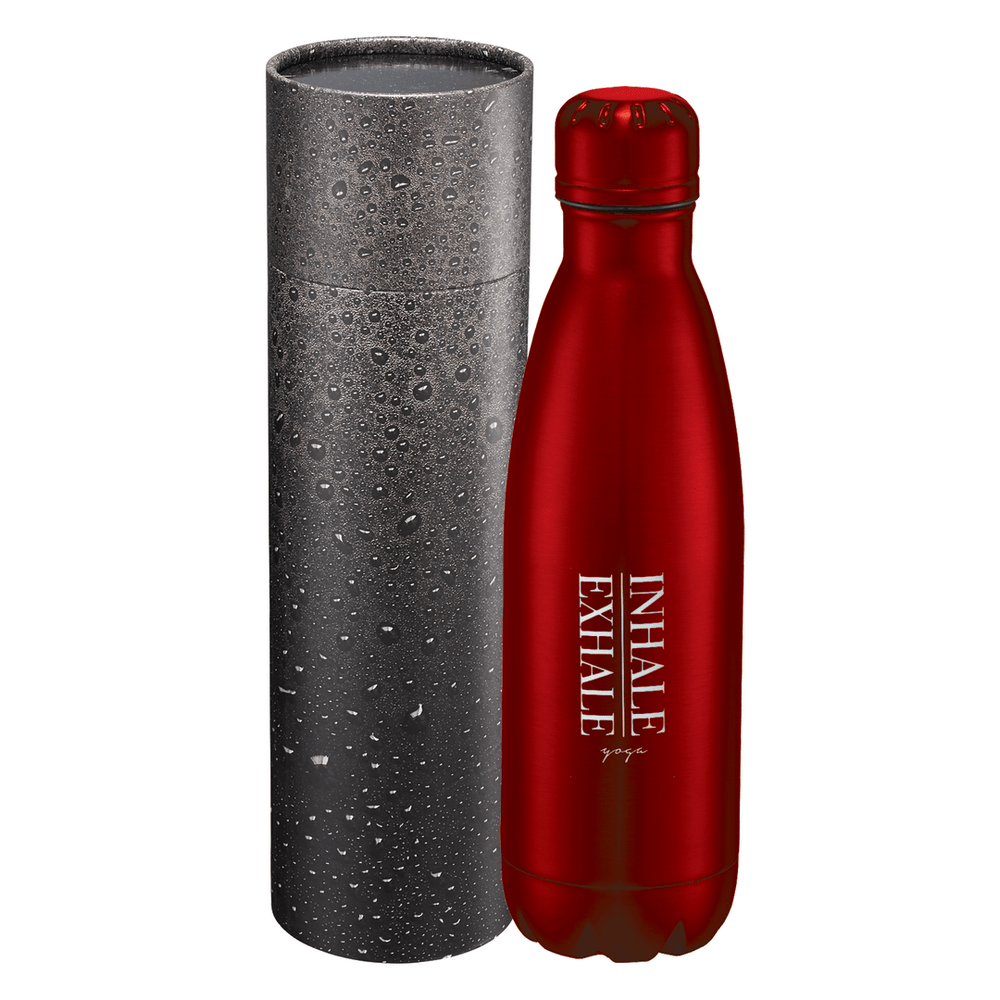 Copper Vac Bottle 17oz With Cylindrical Box Vacuum Insulated Drinkware, sku-1626-78, Vacuum Insulated CFDFpromo.com