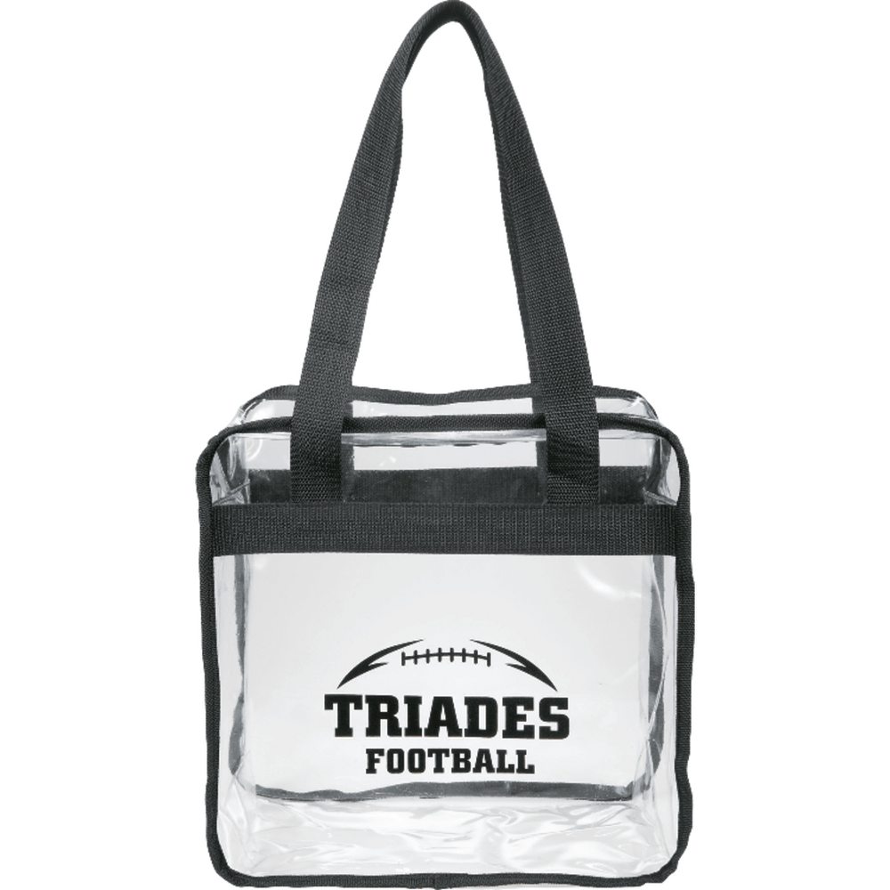Game Day Clear Zippered Safety Tote | Tote Bags | Bags, sku-2301-42, Tote Bags | CFDFpromo.com