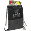 Ash Zippered Recycled Drawstring Bag Drawstring Bags Bags, Drawstring Bags, sku-3005-41 CFDFpromo.com