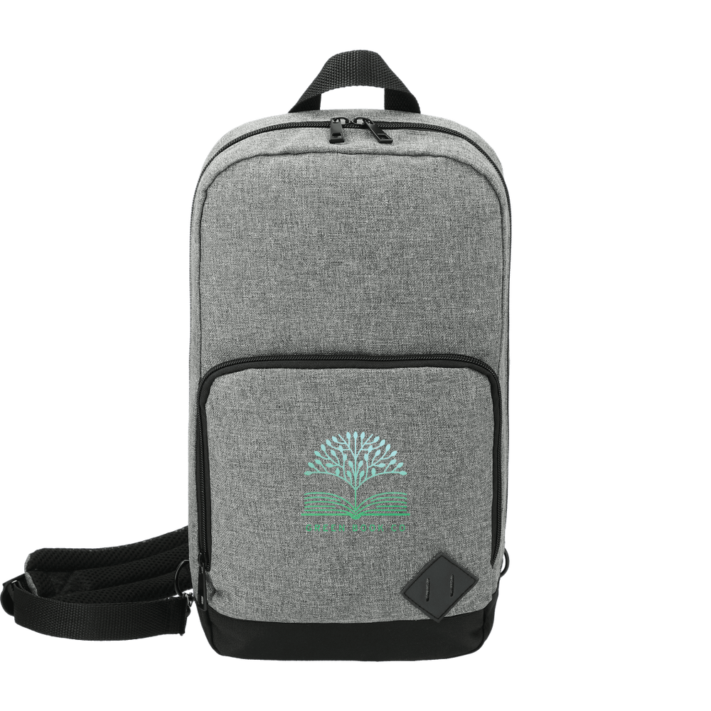 Graphite Deluxe Recycled Sling Backpack | Backpacks | Backpacks, Bags, sku-3451-04 | CFDFpromo.com
