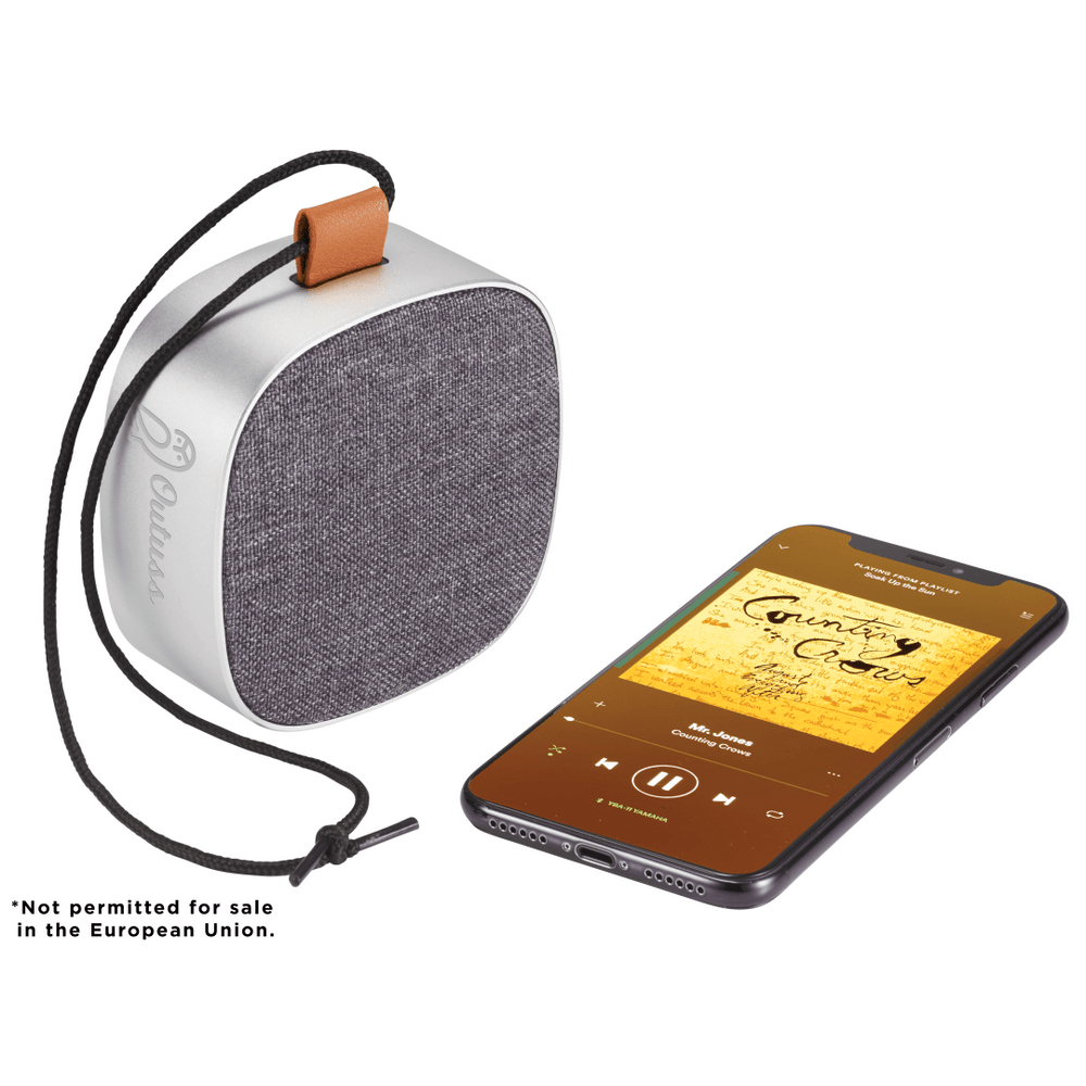 Tahoe Metal & Fabric Waterproof Bluetooth Speaker | Audio | Audio, sku-7197-01, Technology | CFDFpromo.com
