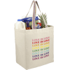 Rainbow Recycled 8oz Cotton Grocery Tote Tote Bags Bags, sku-7901-03, Tote Bags CFDFpromo.com