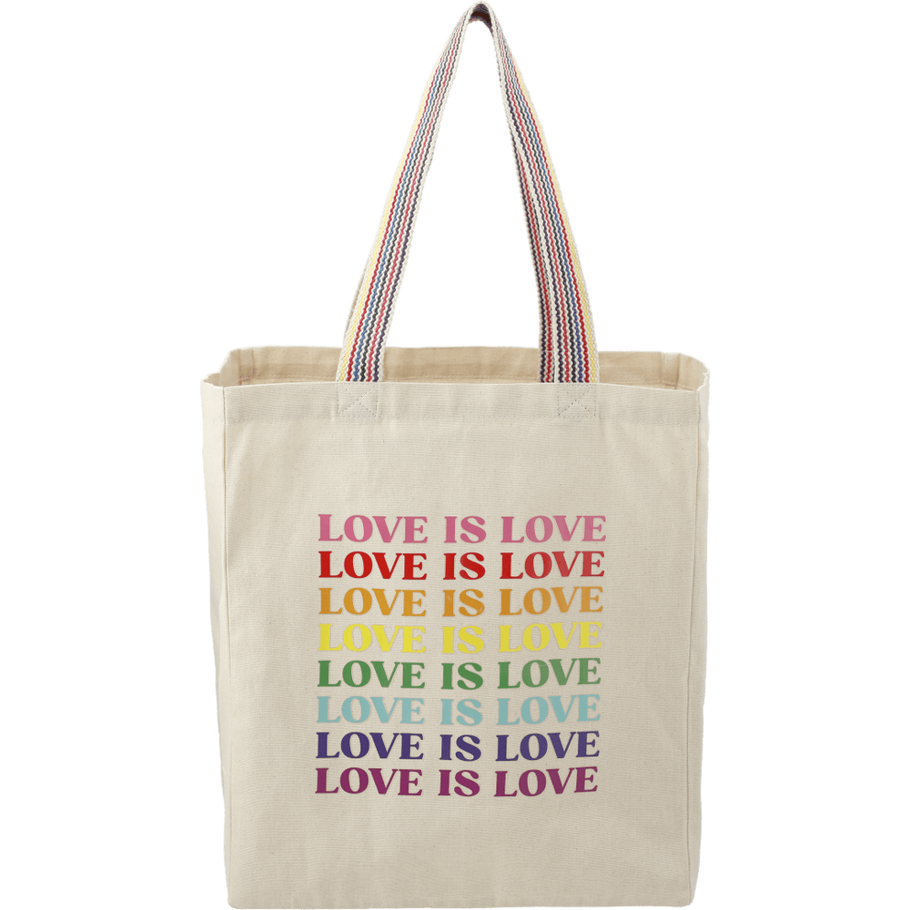 Rainbow Recycled 8oz Cotton Grocery Tote | Tote Bags | Bags, sku-7901-03, Tote Bags | CFDFpromo.com