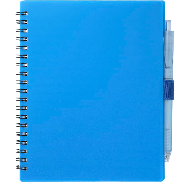 5.5” x  7” FSC Recycled Spiral Notebook w/ RPET Pe