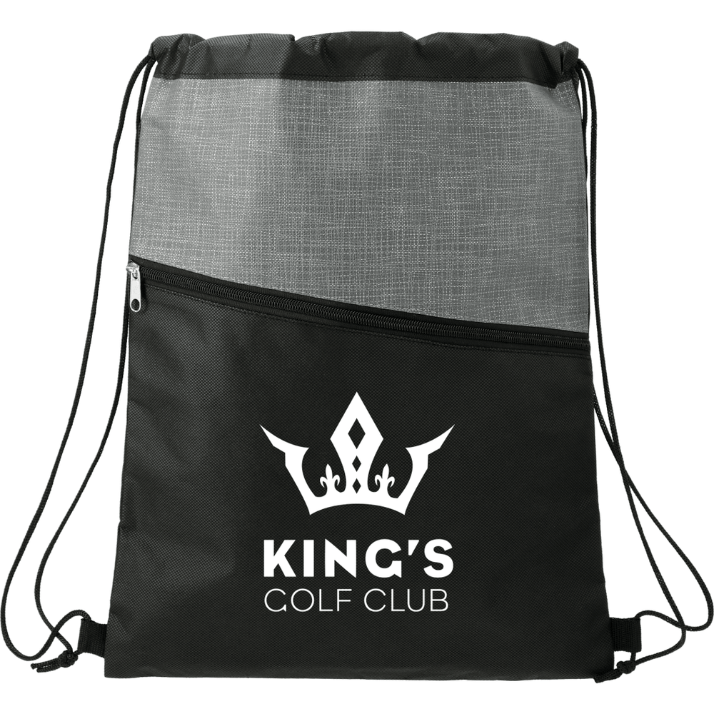 Cross Weave Zippered Drawstring Bag | Drawstring Bags | Bags, Drawstring Bags, sku-SM-5803 | CFDFpromo.com