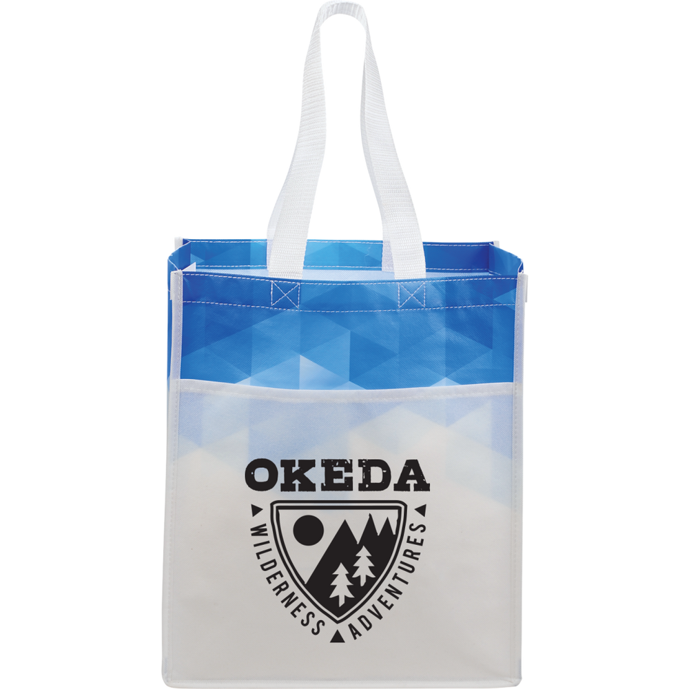 Gradient Laminated Grocery Tote | Tote Bags | Bags, sku-SM-5993, Tote Bags | CFDFpromo.com