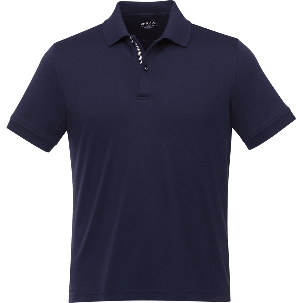 UNTUCKit Damaschino Short Sleeve Polo-Men's Polos Apparel, Polos, sku-TM35510 UNTUCKit